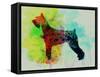 Giant Schnauzer Watercolor-NaxArt-Framed Stretched Canvas