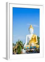 Giant Sitting Buddha at Doi Kham (Wat Phra That Doi Kham) (Temple of the Golden Mountain)-Alex Robinson-Framed Photographic Print