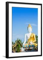 Giant Sitting Buddha at Doi Kham (Wat Phra That Doi Kham) (Temple of the Golden Mountain)-Alex Robinson-Framed Photographic Print