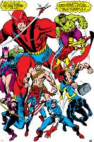 Giant-Size Avengers No.1 Group: Giant Man-John Buscema-Lamina Framed Poster