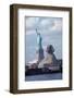 Giant Sphinx Replica and Statue of Liberty-Henny Abrams-Framed Photographic Print