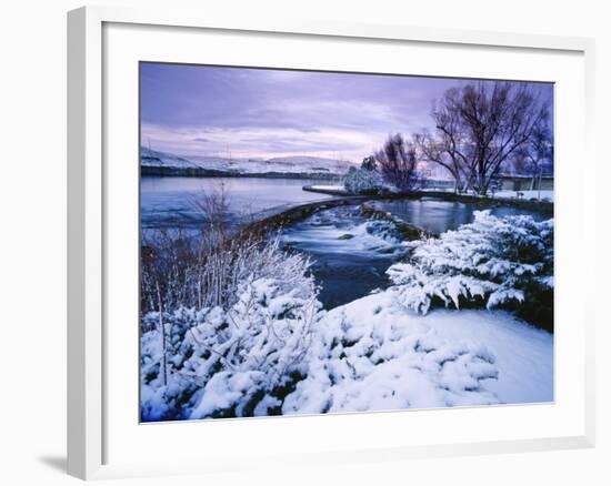 Giant Springs State Park in Winter, Great Falls, Montana-Chuck Haney-Framed Photographic Print