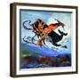 Giant Squid Fights For Its Life Against the Sharp Teeth of a Sperm Whale, 1963-null-Framed Giclee Print