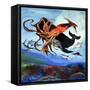 Giant Squid Fights For Its Life Against the Sharp Teeth of a Sperm Whale, 1963-null-Framed Stretched Canvas