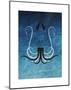 Giant Squid - Jethro Wilson Contemporary Wildlife Print-Jethro Wilson-Mounted Art Print