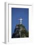 Giant statue of Christ the Redeemer atop Corcovado, Rio de Janeiro, Brazil-David Wall-Framed Photographic Print