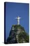 Giant statue of Christ the Redeemer atop Corcovado, Rio de Janeiro, Brazil-David Wall-Stretched Canvas