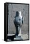 Giant Statue of the Ancient Egyptian Falcon-Headed God Horus, Edfu, Egypt-null-Framed Stretched Canvas