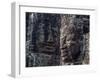 Giant Stone Faces at Bayon Temple at Angkor, Cambodia-R.M. Nunes-Framed Photographic Print