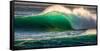 Giant storm surf, Oahu, Hawaii-Mark A Johnson-Framed Stretched Canvas