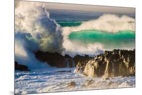 Giant storm surf, Oahu, Hawaii-Mark A Johnson-Mounted Photographic Print