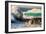 Giant storm surf, Oahu, Hawaii-Mark A Johnson-Framed Photographic Print