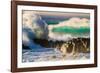 Giant storm surf, Oahu, Hawaii-Mark A Johnson-Framed Photographic Print