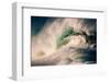 Giant surf at Waimea Bay Shorebreak, North Shore, Oahu, Hawaii-Mark A Johnson-Framed Photographic Print