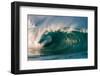 Giant surf at Waimea Bay Shorebreak, North Shore, Oahu, Hawaii-Mark A Johnson-Framed Photographic Print