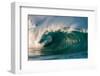 Giant surf at Waimea Bay Shorebreak, North Shore, Oahu, Hawaii-Mark A Johnson-Framed Photographic Print