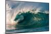 Giant surf at Waimea Bay Shorebreak, North Shore, Oahu, Hawaii-Mark A Johnson-Mounted Photographic Print