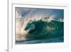 Giant surf at Waimea Bay Shorebreak, North Shore, Oahu, Hawaii-Mark A Johnson-Framed Photographic Print