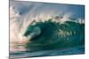 Giant surf at Waimea Bay Shorebreak, North Shore, Oahu, Hawaii-Mark A Johnson-Mounted Photographic Print