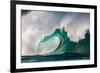 Giant surf at Waimea Bay Shorebreak, North Shore, Oahu, Hawaii-Mark A Johnson-Framed Photographic Print