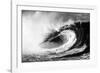 Giant surf at Waimea Bay Shorebreak, North Shore, Oahu, Hawaii-Mark A Johnson-Framed Photographic Print