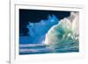 Giant surf at Waimea Bay Shorebreak, North Shore, Oahu, Hawaii-Mark A Johnson-Framed Photographic Print