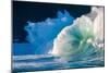 Giant surf at Waimea Bay Shorebreak, North Shore, Oahu, Hawaii-Mark A Johnson-Mounted Photographic Print