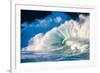 Giant surf at Waimea Bay Shorebreak, North Shore, Oahu, Hawaii-Mark A Johnson-Framed Photographic Print