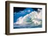 Giant surf at Waimea Bay Shorebreak, North Shore, Oahu, Hawaii-Mark A Johnson-Framed Photographic Print