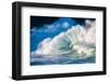 Giant surf at Waimea Bay Shorebreak, North Shore, Oahu, Hawaii-Mark A Johnson-Framed Photographic Print