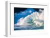 Giant surf at Waimea Bay Shorebreak, North Shore, Oahu, Hawaii-Mark A Johnson-Framed Photographic Print