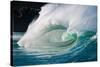 Giant surf at Waimea Bay Shorebreak, North Shore, Oahu, Hawaii-Mark A Johnson-Stretched Canvas