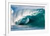 Giant surf at Waimea Bay Shorebreak, North Shore, Oahu, Hawaii-Mark A Johnson-Framed Photographic Print