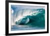 Giant surf at Waimea Bay Shorebreak, North Shore, Oahu, Hawaii-Mark A Johnson-Framed Photographic Print