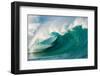 Giant surf at Waimea Bay Shorebreak, North Shore, Oahu, Hawaii-Mark A Johnson-Framed Photographic Print