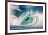 Giant surf at Waimea Bay Shorebreak, North Shore, Oahu, Hawaii-Mark A Johnson-Framed Photographic Print