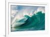 Giant surf at Waimea Bay Shorebreak, North Shore, Oahu, Hawaii-Mark A Johnson-Framed Photographic Print