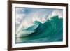 Giant surf at Waimea Bay Shorebreak, North Shore, Oahu, Hawaii-Mark A Johnson-Framed Photographic Print