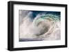 Giant surf at Waimea Bay Shorebreak, North Shore, Oahu, Hawaii-Mark A Johnson-Framed Photographic Print