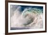 Giant surf at Waimea Bay Shorebreak, North Shore, Oahu, Hawaii-Mark A Johnson-Framed Photographic Print