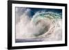 Giant surf at Waimea Bay Shorebreak, North Shore, Oahu, Hawaii-Mark A Johnson-Framed Photographic Print