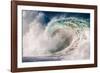 Giant surf at Waimea Bay Shorebreak, North Shore, Oahu, Hawaii-Mark A Johnson-Framed Photographic Print