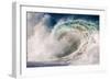 Giant surf at Waimea Bay Shorebreak, North Shore, Oahu, Hawaii-Mark A Johnson-Framed Photographic Print