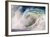 Giant surf at Waimea Bay Shorebreak, North Shore, Oahu, Hawaii-Mark A Johnson-Framed Photographic Print