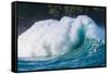 Giant surf at Waimea Bay Shorebreak, North Shore, Oahu, Hawaii-Mark A Johnson-Framed Stretched Canvas