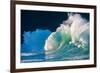 Giant surf at Waimea Bay Shorebreak, North Shore, Oahu, Hawaii-Mark A Johnson-Framed Photographic Print