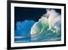 Giant surf at Waimea Bay Shorebreak, North Shore, Oahu, Hawaii-Mark A Johnson-Framed Photographic Print