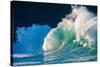 Giant surf at Waimea Bay Shorebreak, North Shore, Oahu, Hawaii-Mark A Johnson-Stretched Canvas