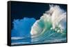 Giant surf at Waimea Bay Shorebreak, North Shore, Oahu, Hawaii-Mark A Johnson-Framed Stretched Canvas