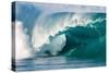 Giant surf at Waimea Bay Shorebreak, North Shore, Oahu, Hawaii-Mark A Johnson-Stretched Canvas